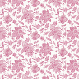 Fabric Swatch: Toile - Strawberry