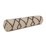 Bolster Pillow in Trellis Island - Black