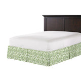 Tailored Bedskirt in Trellis Like It Is - Meadow