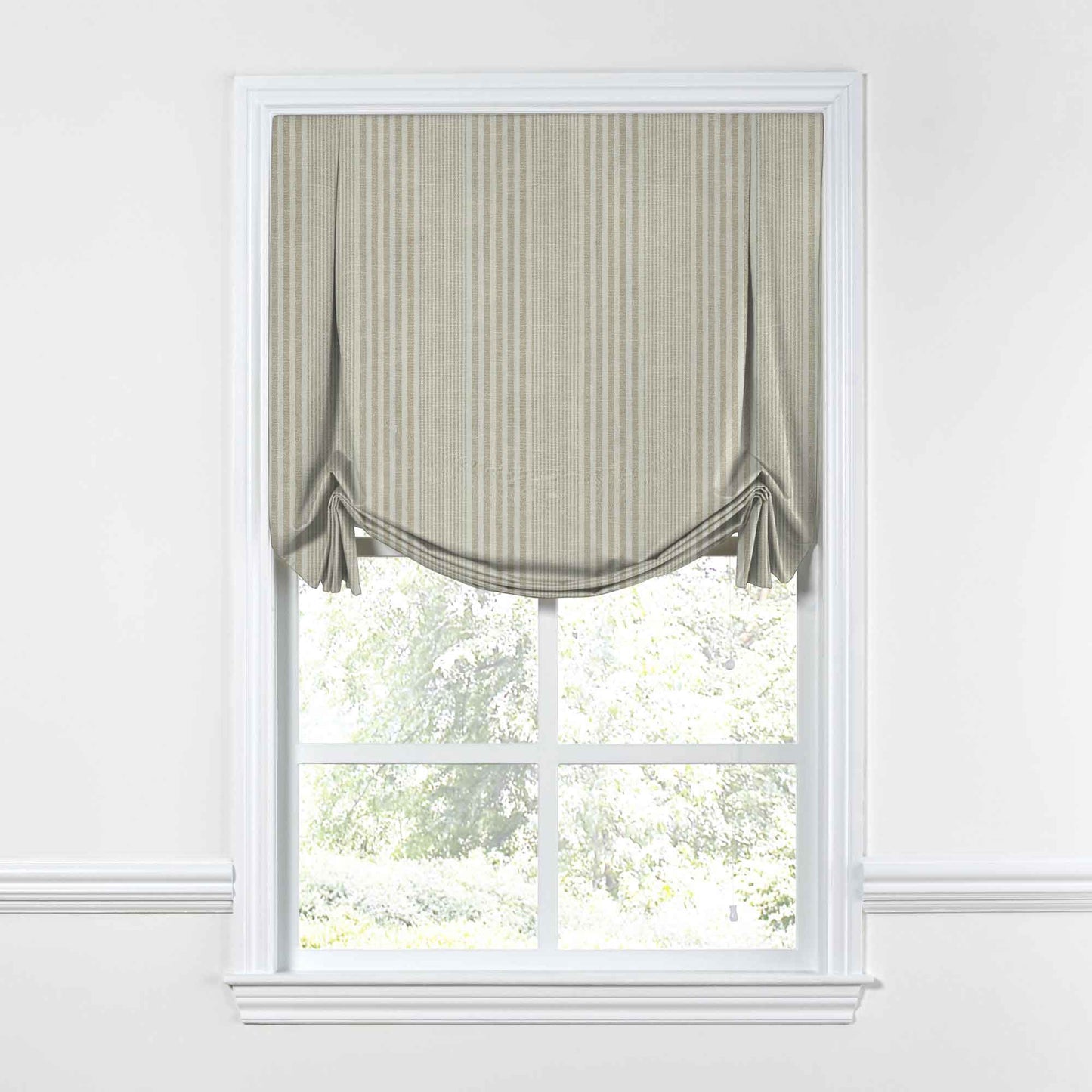 Tulip Roman Shade in All Lined Up - Shell