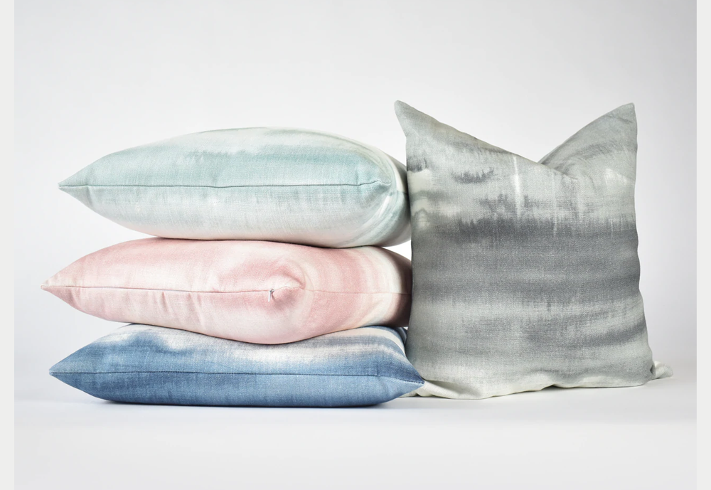Throw Pillow in Up In The Sky - Aqua