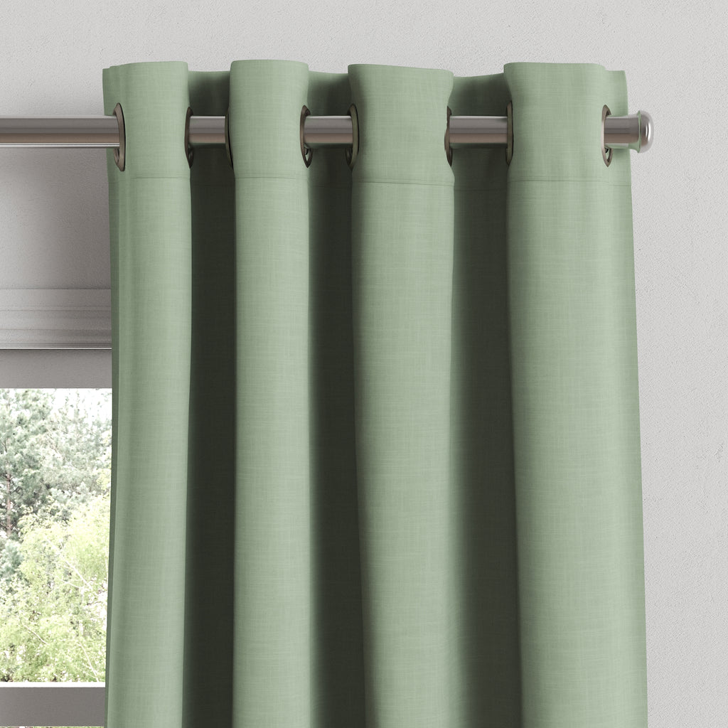 Grommet Drapery in Classic Linen - Olive