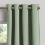 Grommet Drapery in Classic Linen - Olive