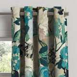 Grommet Drapery in Garden Tea Time - Blue Haze