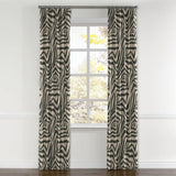 Convertible Drapery in Zebra Ikat - Steel