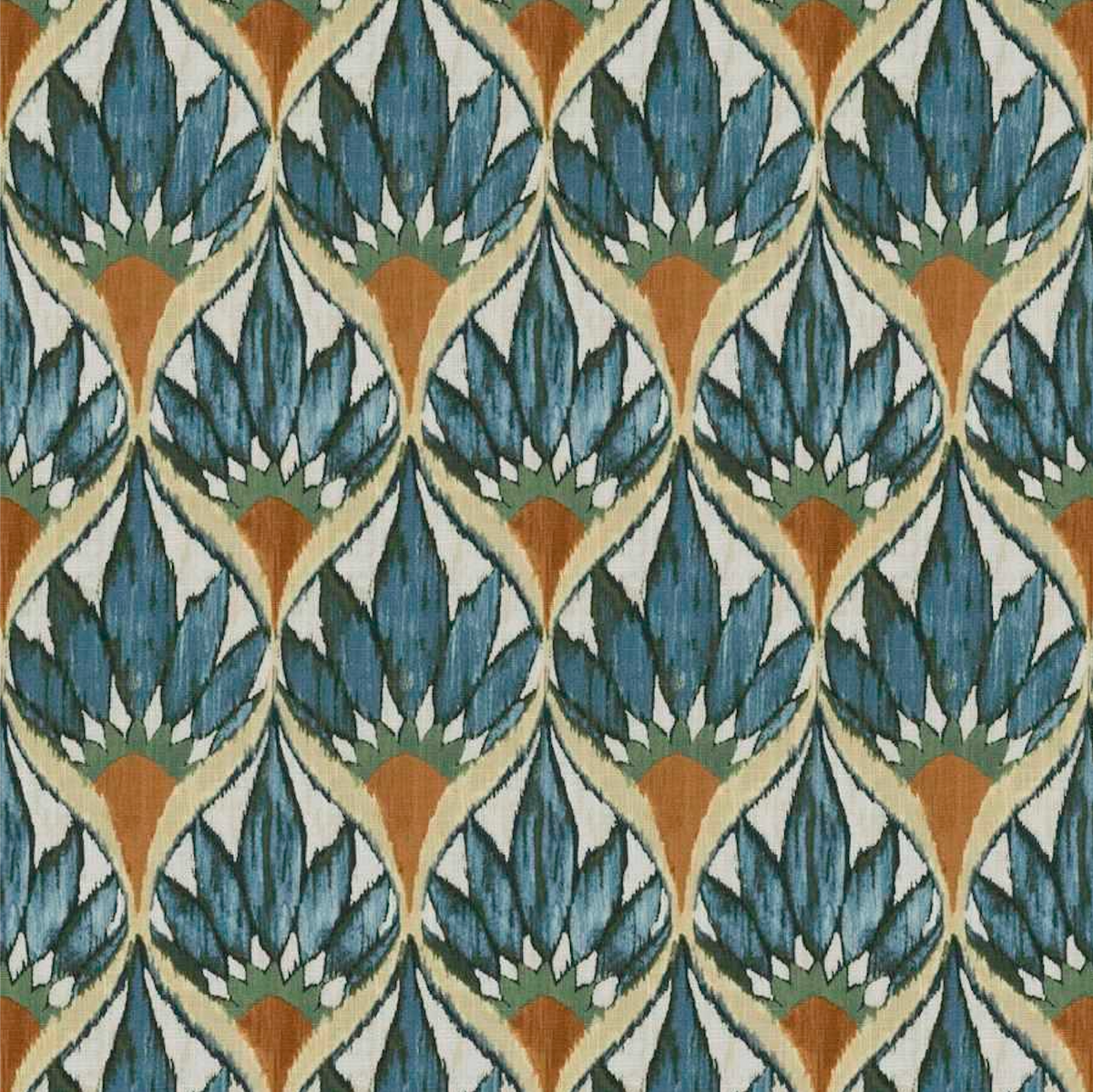 Tailored Bedskirt in Petal Press - Aquamarine