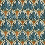 Convertible Drapery in Petal Press - Aquamarine