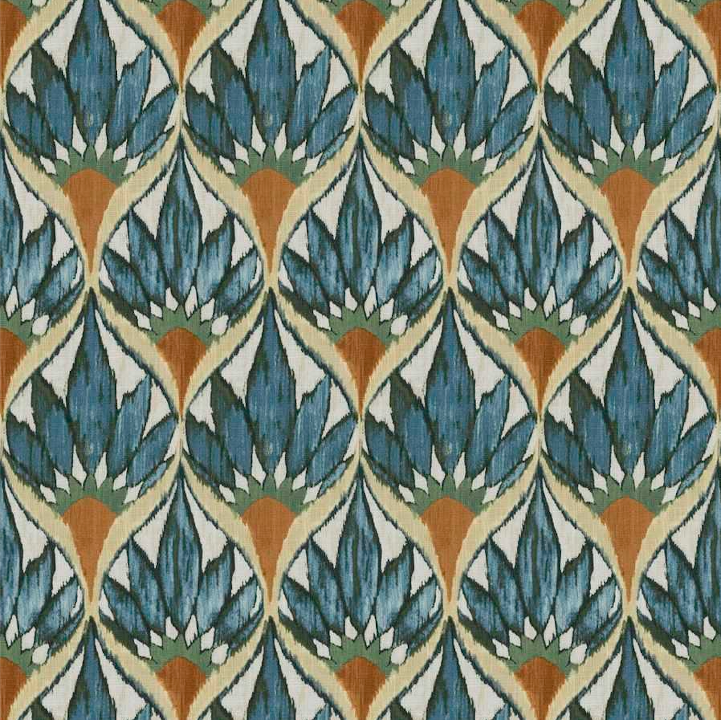 Euro Pleat Drapery in Petal Press - Aquamarine
