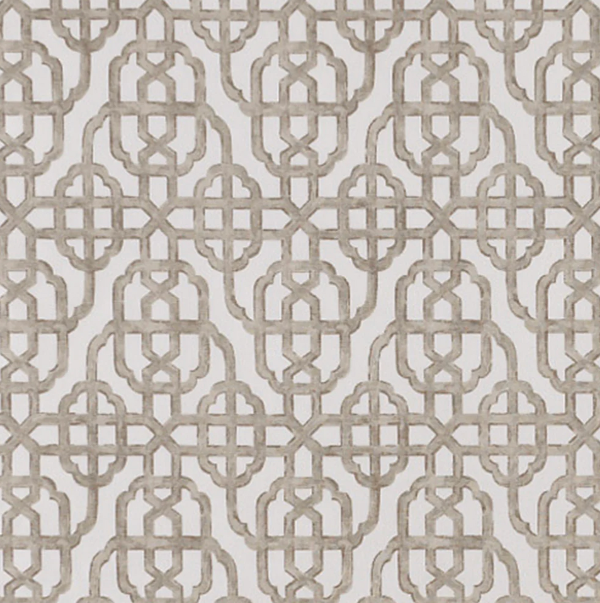 Tailored Bedskirt in Trellis Like It Is - Beige