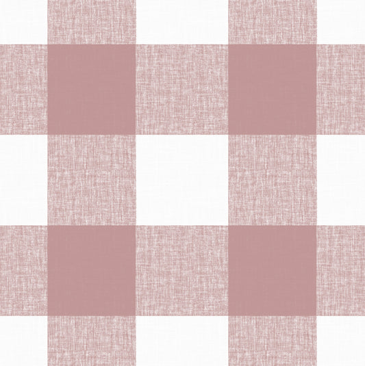 Grommet Drapery in Buffalo Check - Mauve
