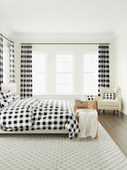 Duvet Cover in Buffalo Check - Black