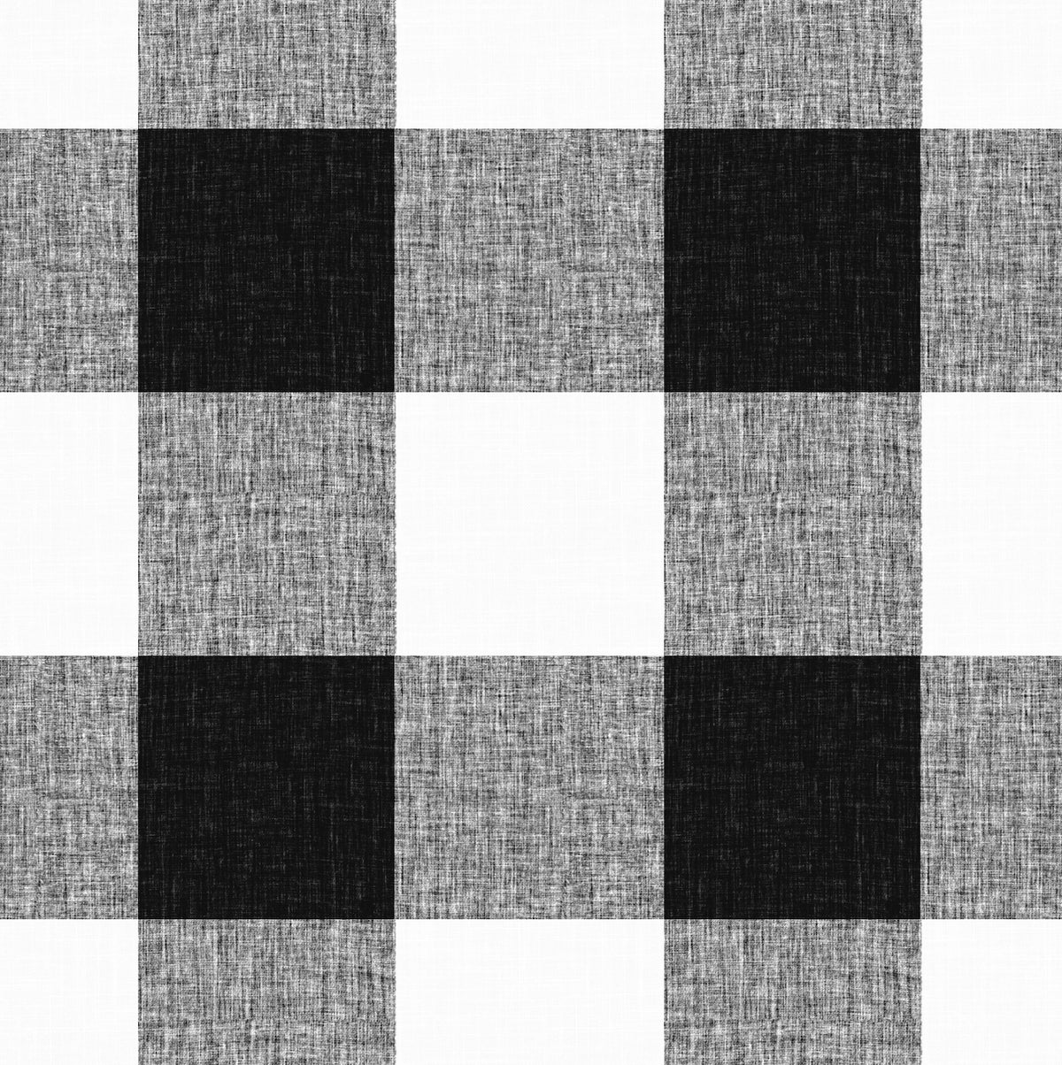 Pillow Sham in Buffalo Check - Black
