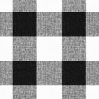Simple Floor Pillow in Buffalo Check - Black