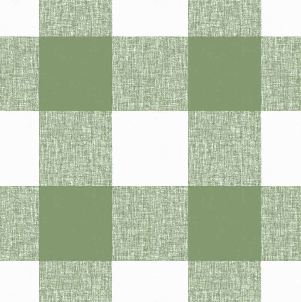 Simple Floor Pillow in Buffalo Check - Sage