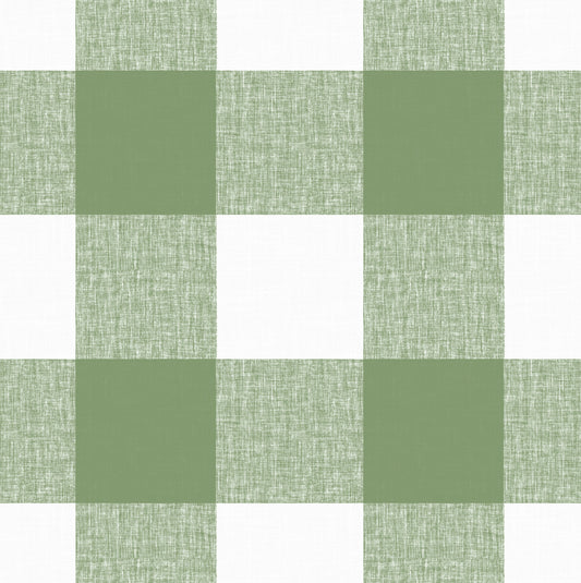 Duvet Cover in Buffalo Check - Sage