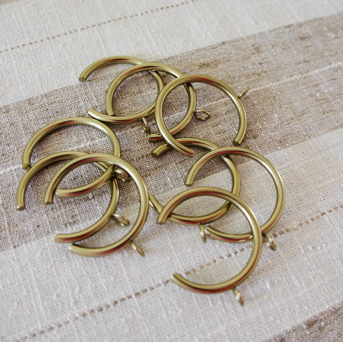 Bypass Drapery Rings, Set of 7