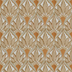 Ruffle Bedskirt in Petal Press - Cinnamon