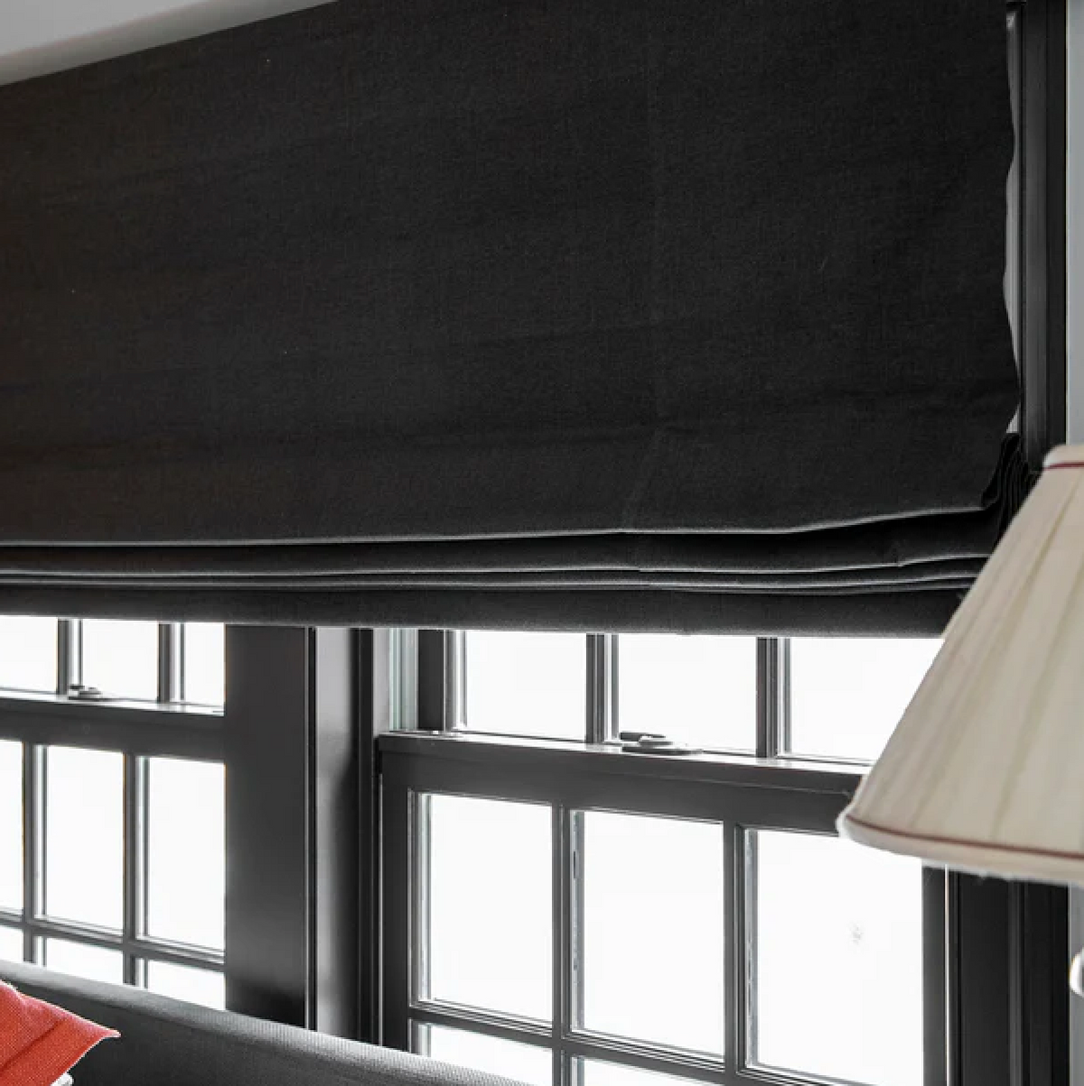Euro Sham in Classic Linen - Black