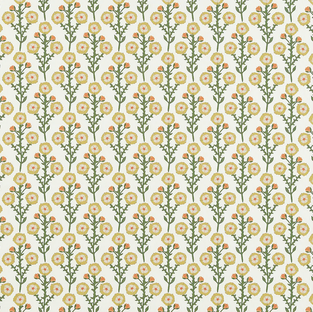 Pillow Sham in Cottage Flowers - Sunbeam