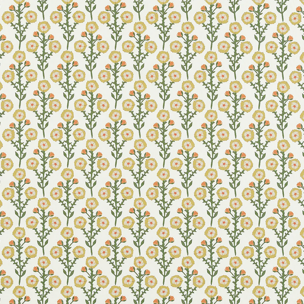 Euro Pleat Drapery in Cottage Flowers - Sunbeam