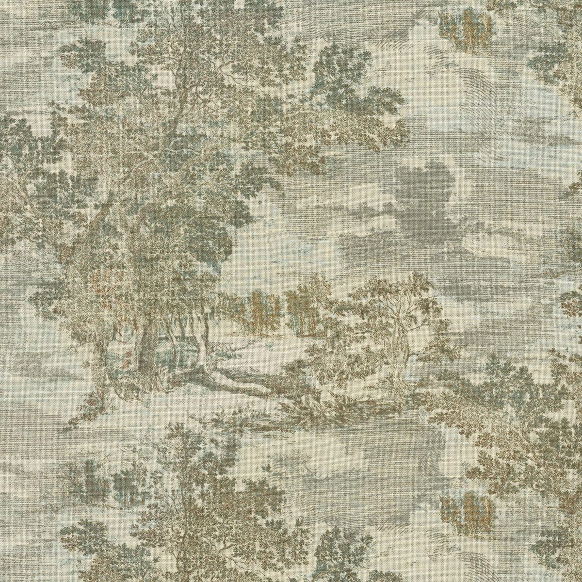 Pillow Sham in Country Toile - Ivy