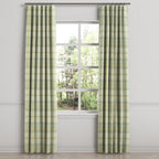 Convertible Drapery in Summer Plaid - Stone