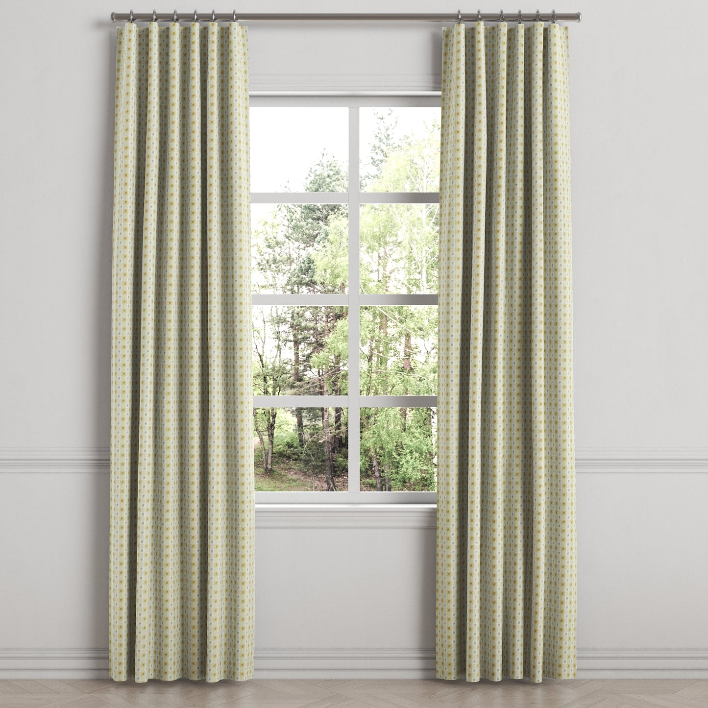 Convertible Drapery in Luxe Gingham - Butter