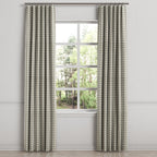 Convertible Drapery in Luxe Gingham - Chocolate