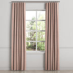 Convertible Drapery in Luxe Gingham - Red