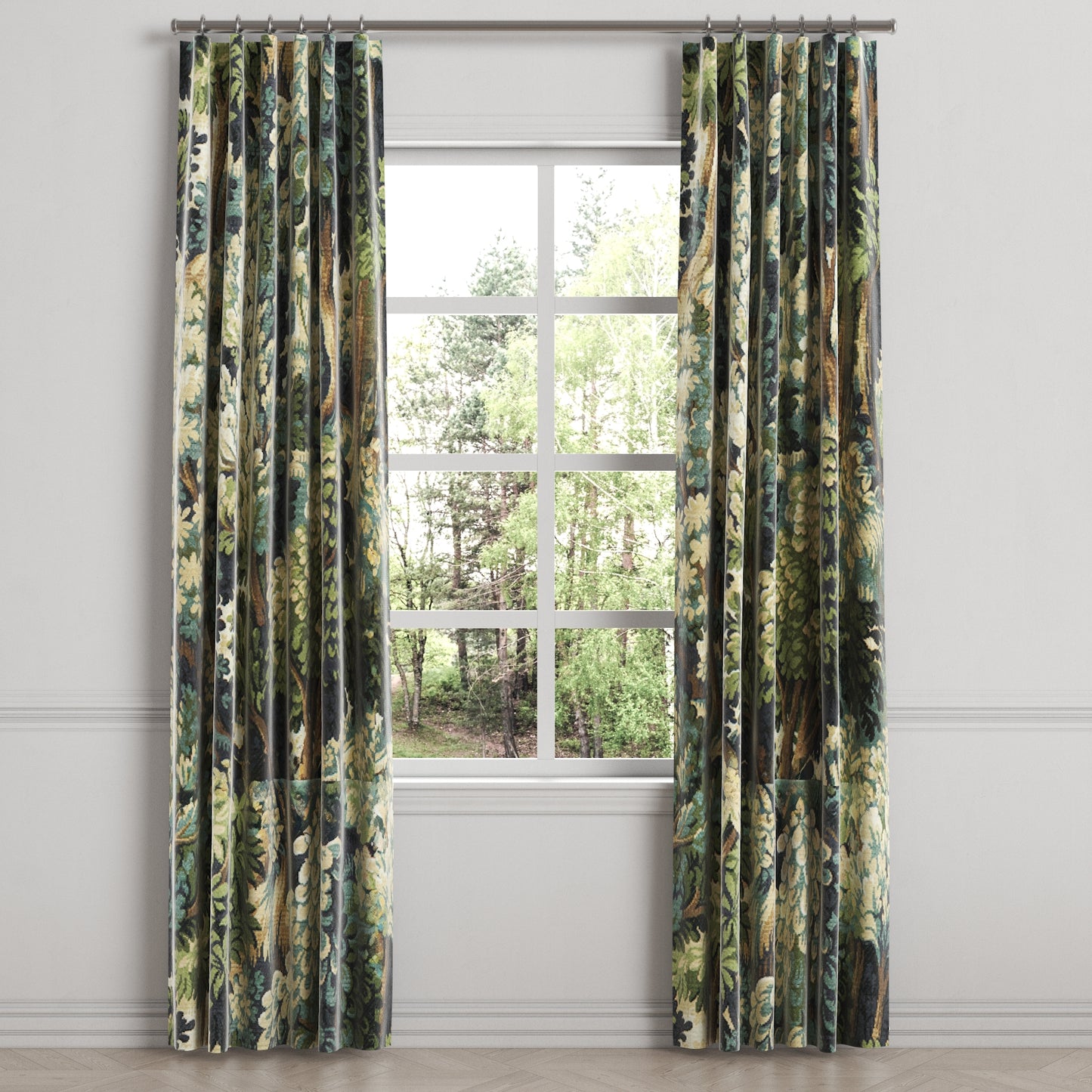 Convertible Drapery in Enchanted Forest - Peridot