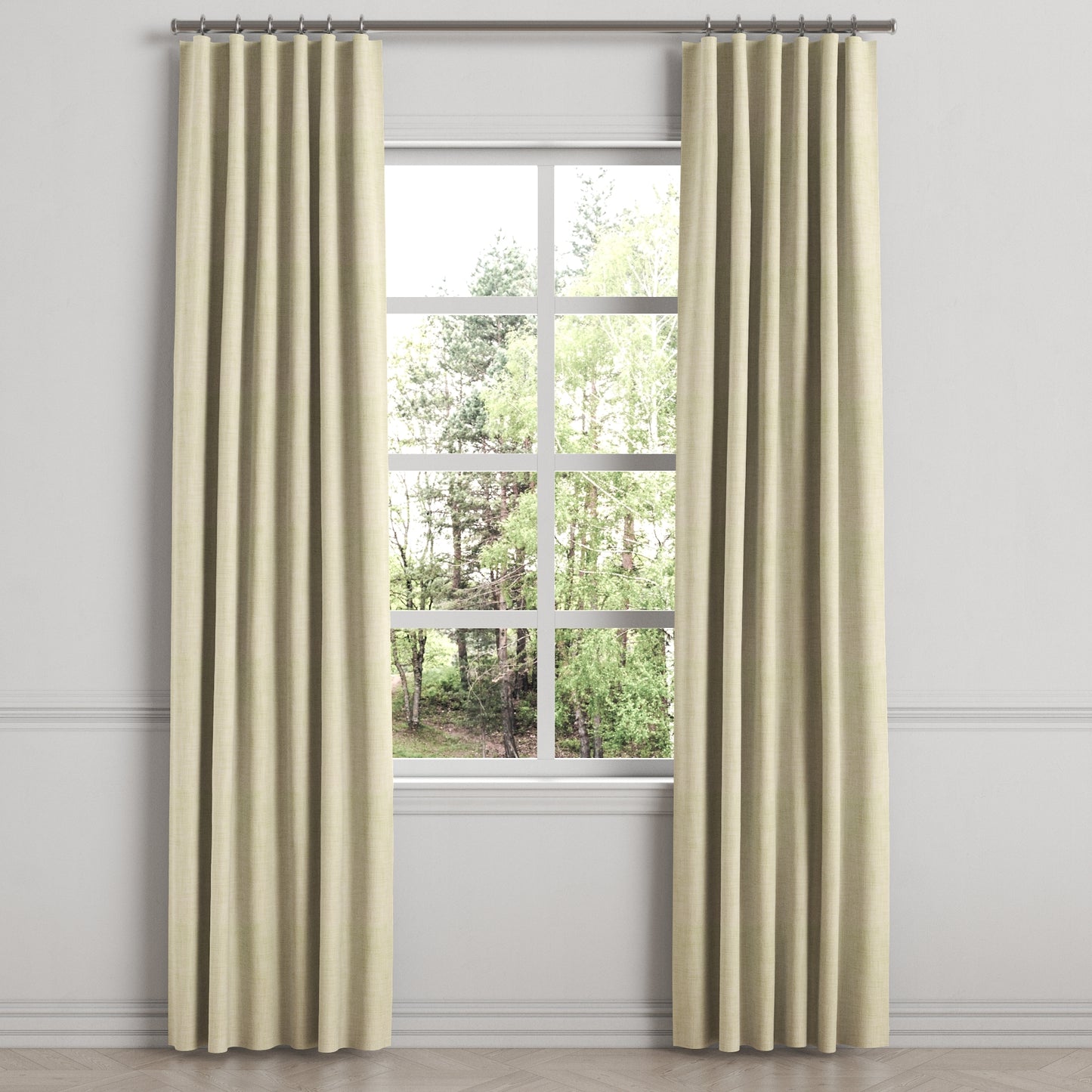 Convertible Drapery in Woven Cotton - Beige