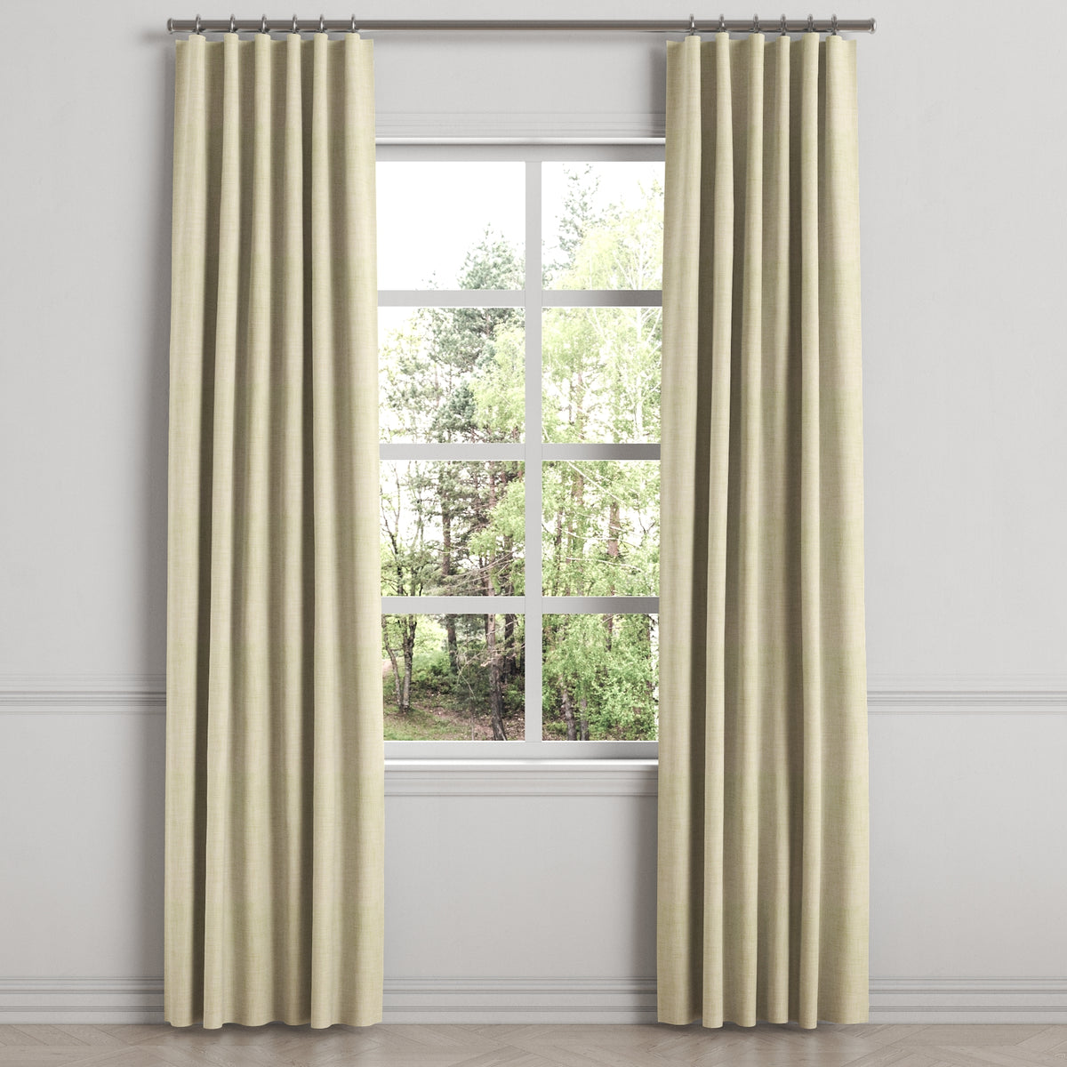 Convertible Drapery in Woven Cotton - Beige