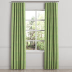 Convertible Drapery in Woven Cotton - Green