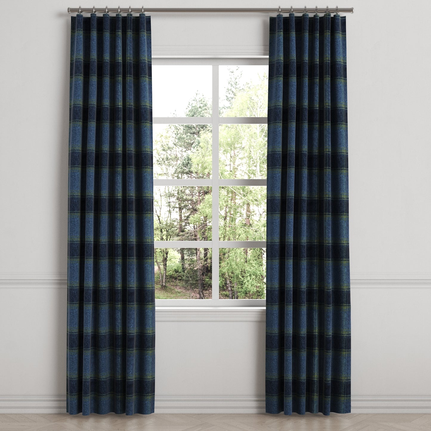 Convertible Drapery in Cozy Cabin - Ink