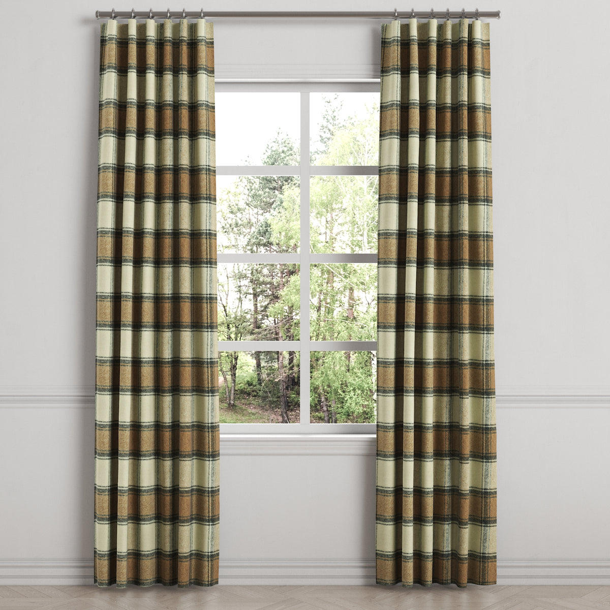 Convertible Drapery in Cozy Cabin - Walnut