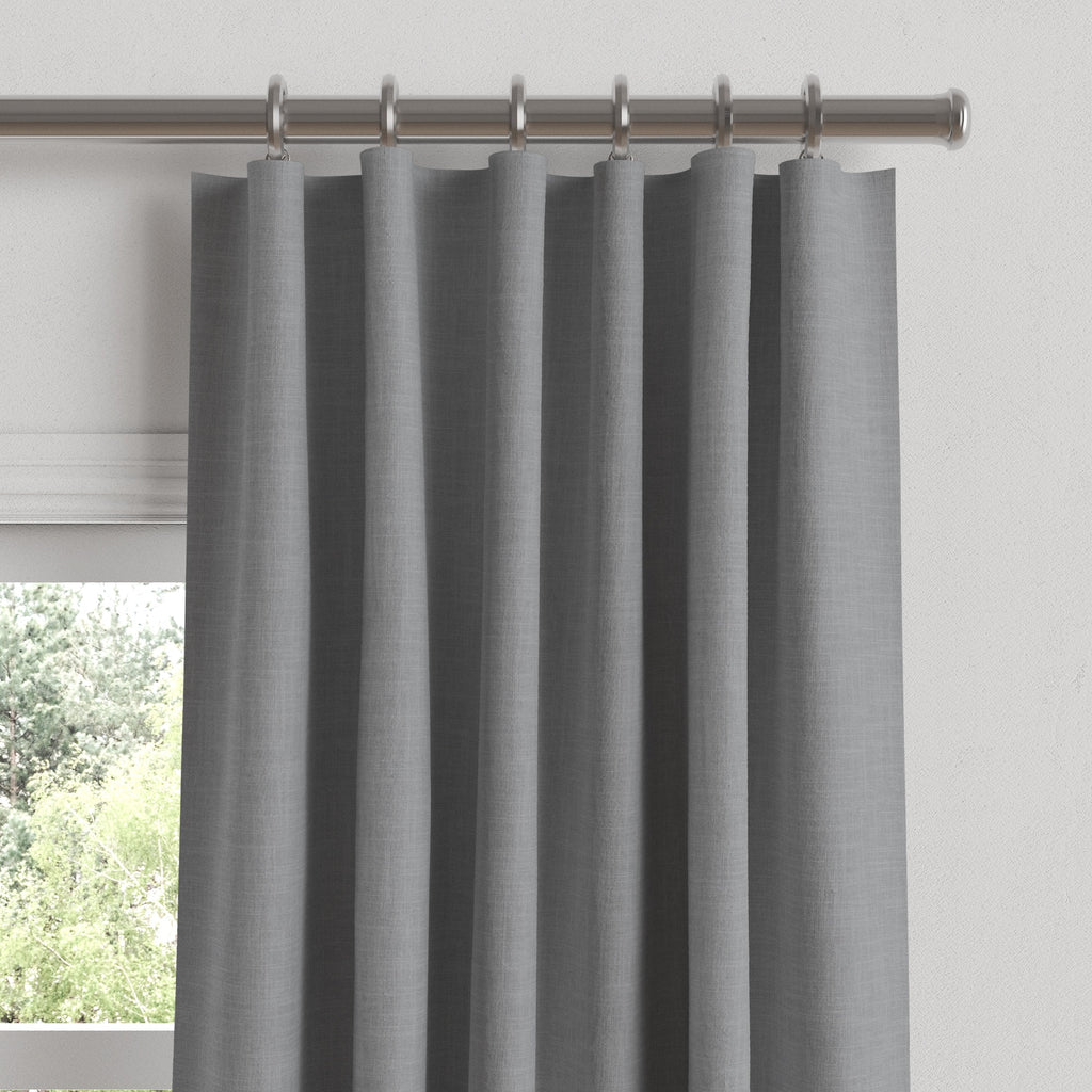 Convertible Drapery in Classic Linen - Cement