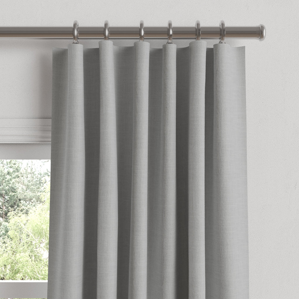 Convertible Drapery in Classic Linen - Gray