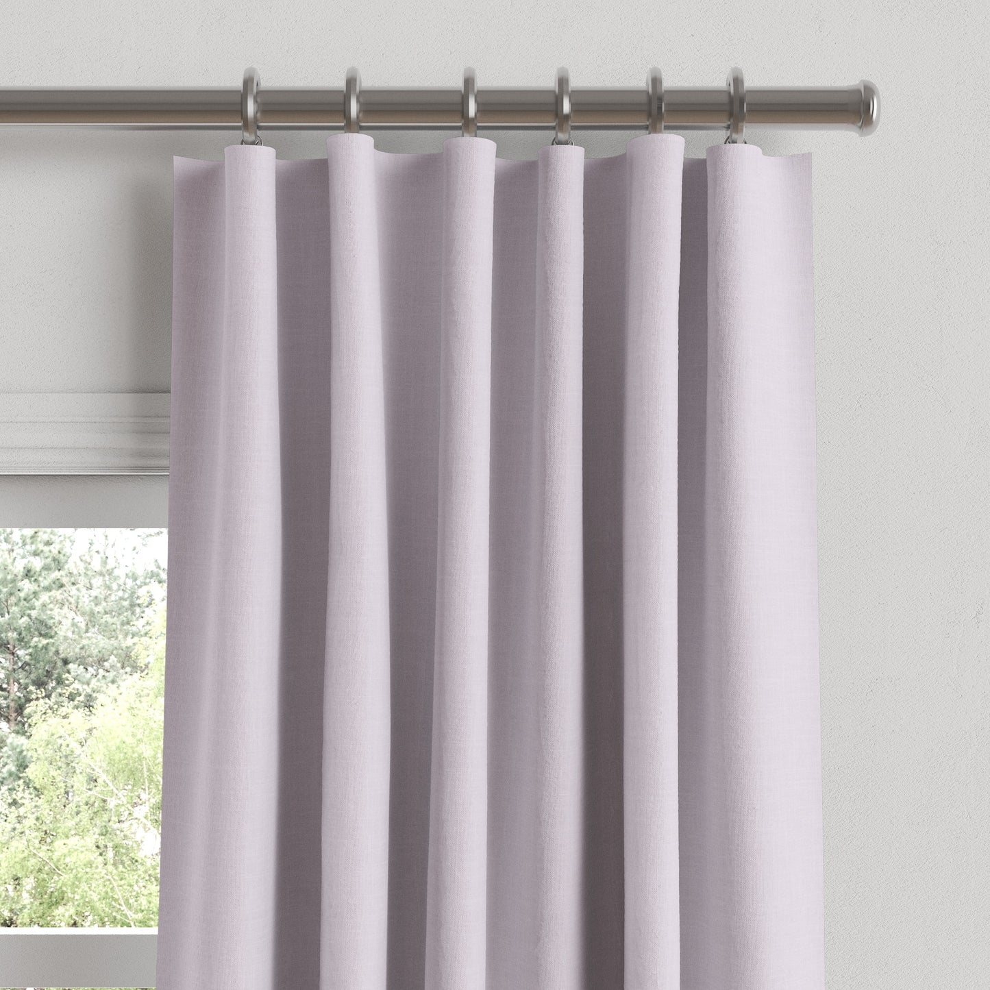 Convertible Drapery in Classic Linen - Lavender