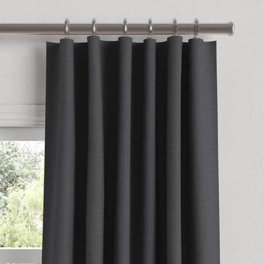 Convertible Drapery in Classic Linen - Steel