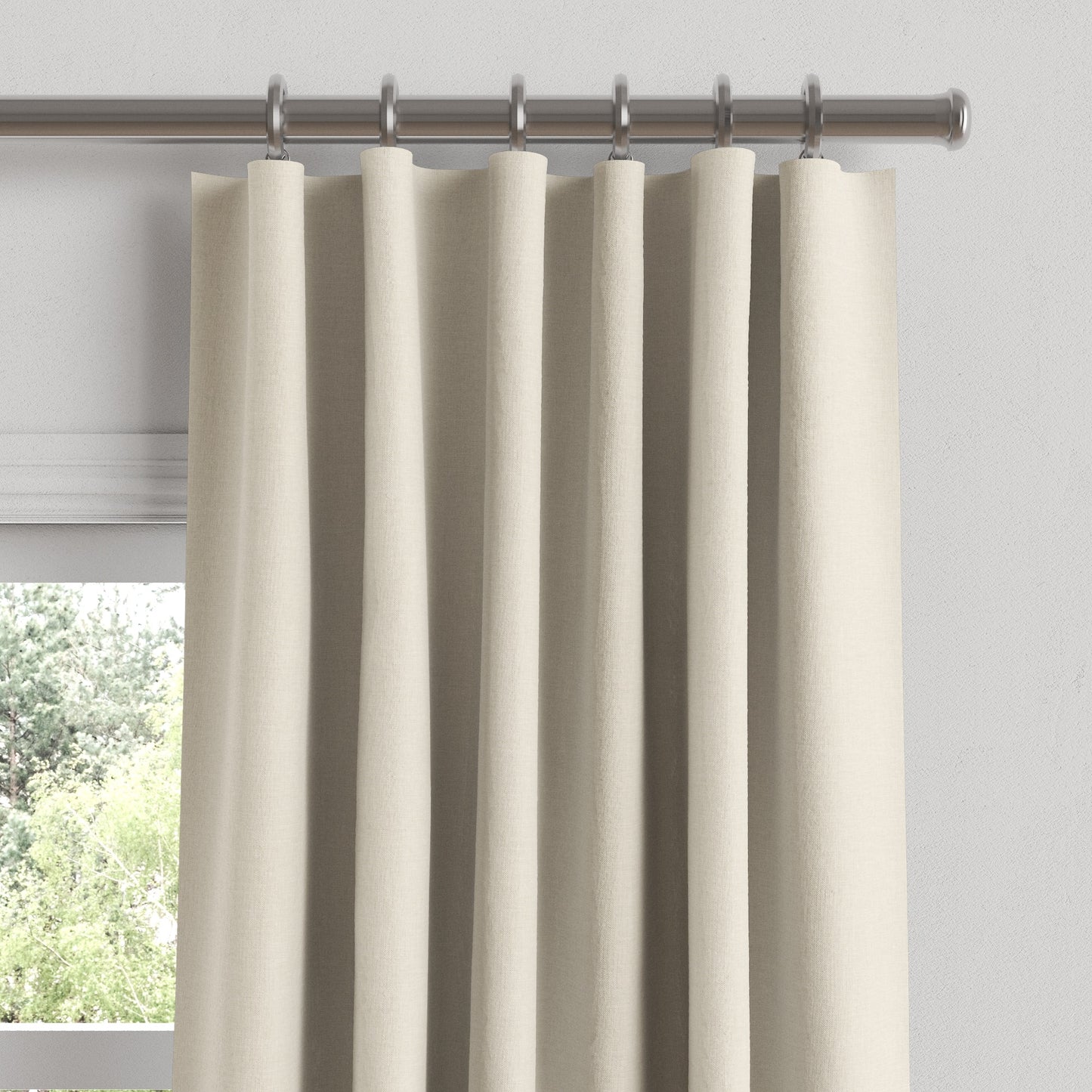 Convertible Drapery in Lush Linen - Antique White