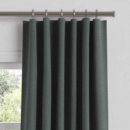Convertible Drapery in Lush Linen - Charcoal