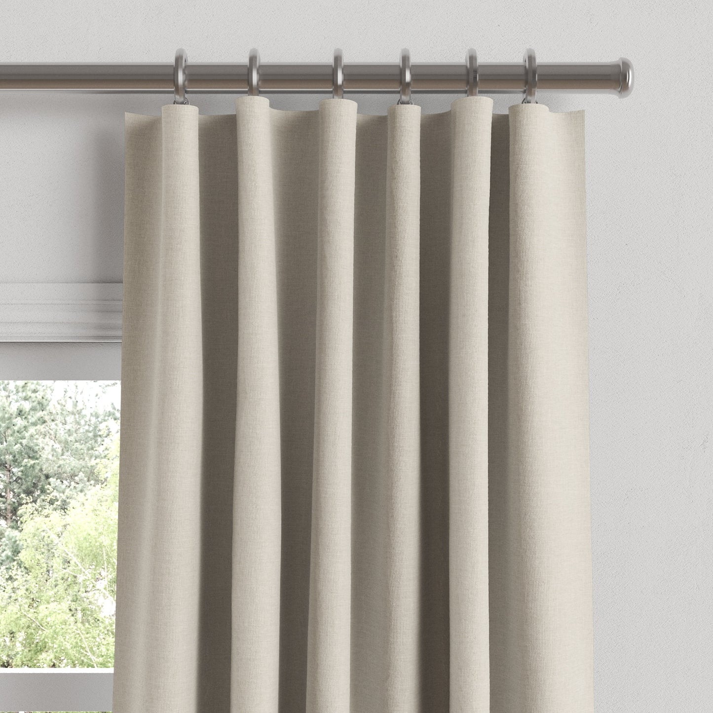 Convertible Drapery in Lush Linen - Oatmeal