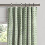 Convertible Drapery in Luxe Gingham - Celery