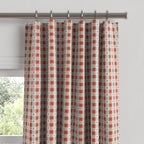 Convertible Drapery in Luxe Gingham - Red