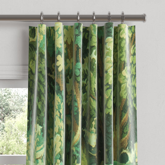 Convertible Drapery in Enchanted Forest - Emerald