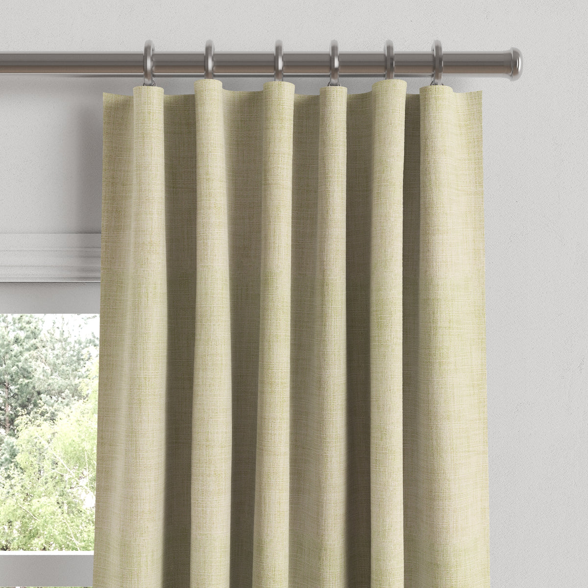 Convertible Drapery in Woven Cotton - Beige