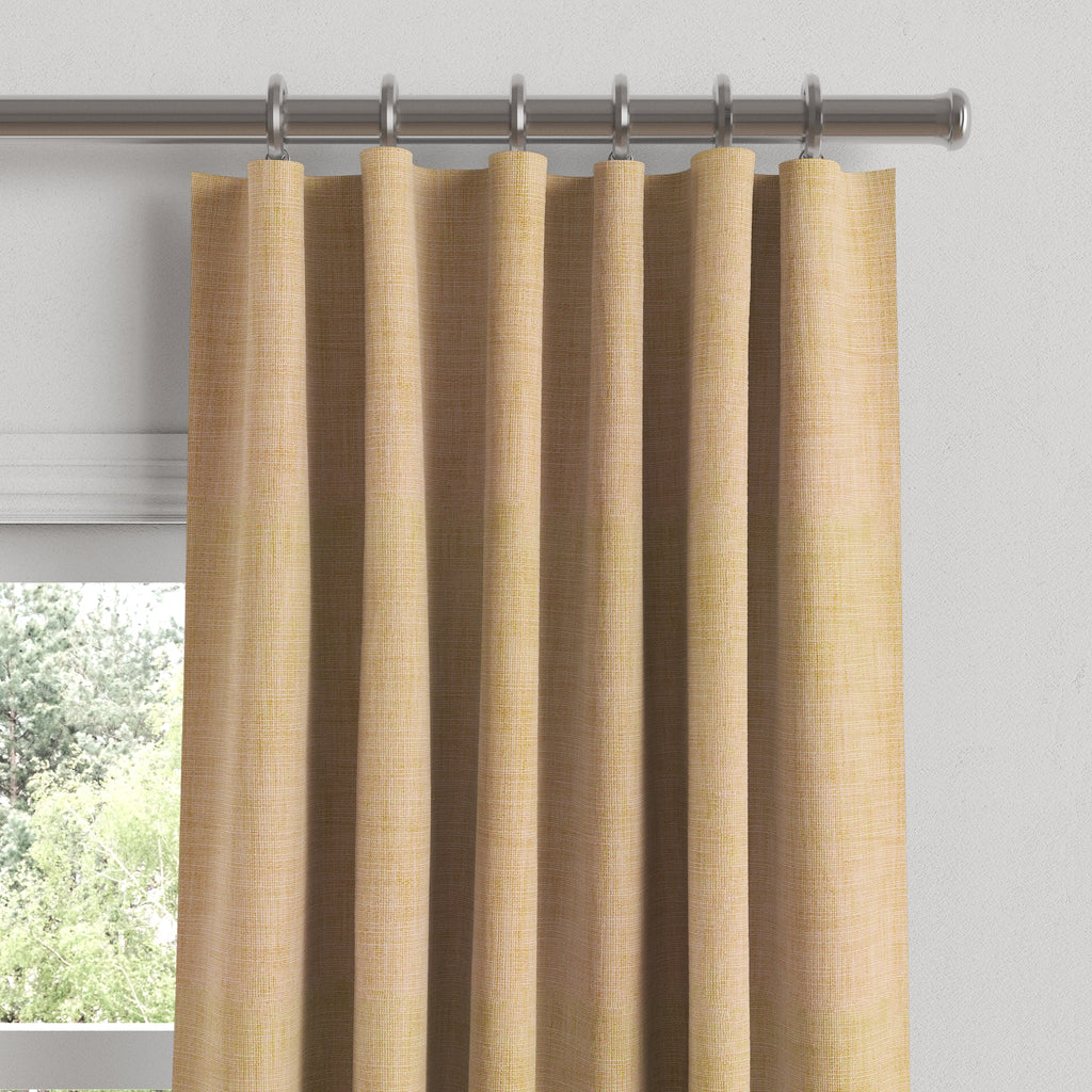 Convertible Drapery in Woven Cotton - Melon