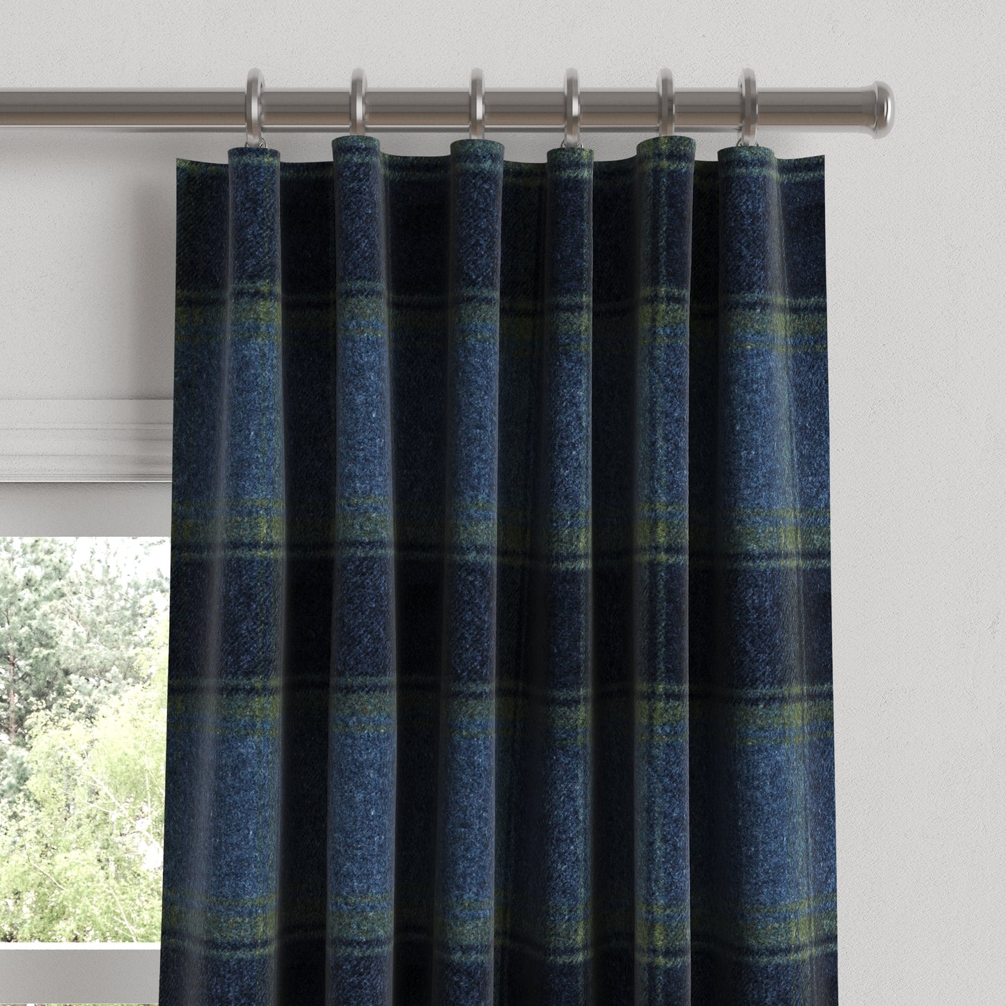 Convertible Drapery in Cozy Cabin - Ink