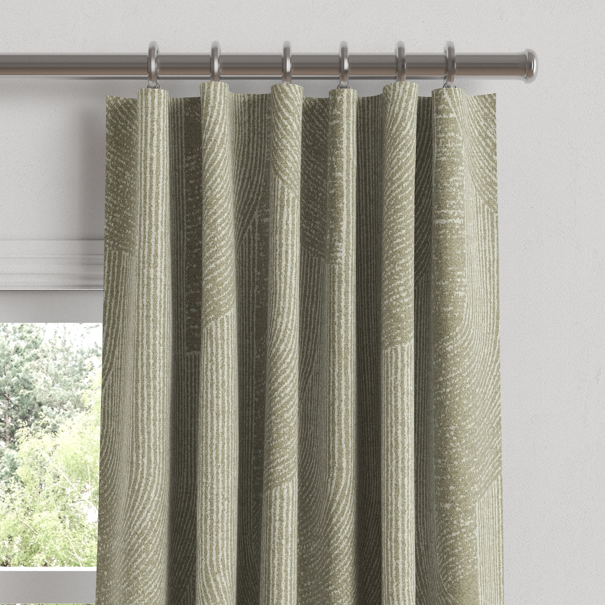 Convertible Drapery in Make Waves - Oatmeal
