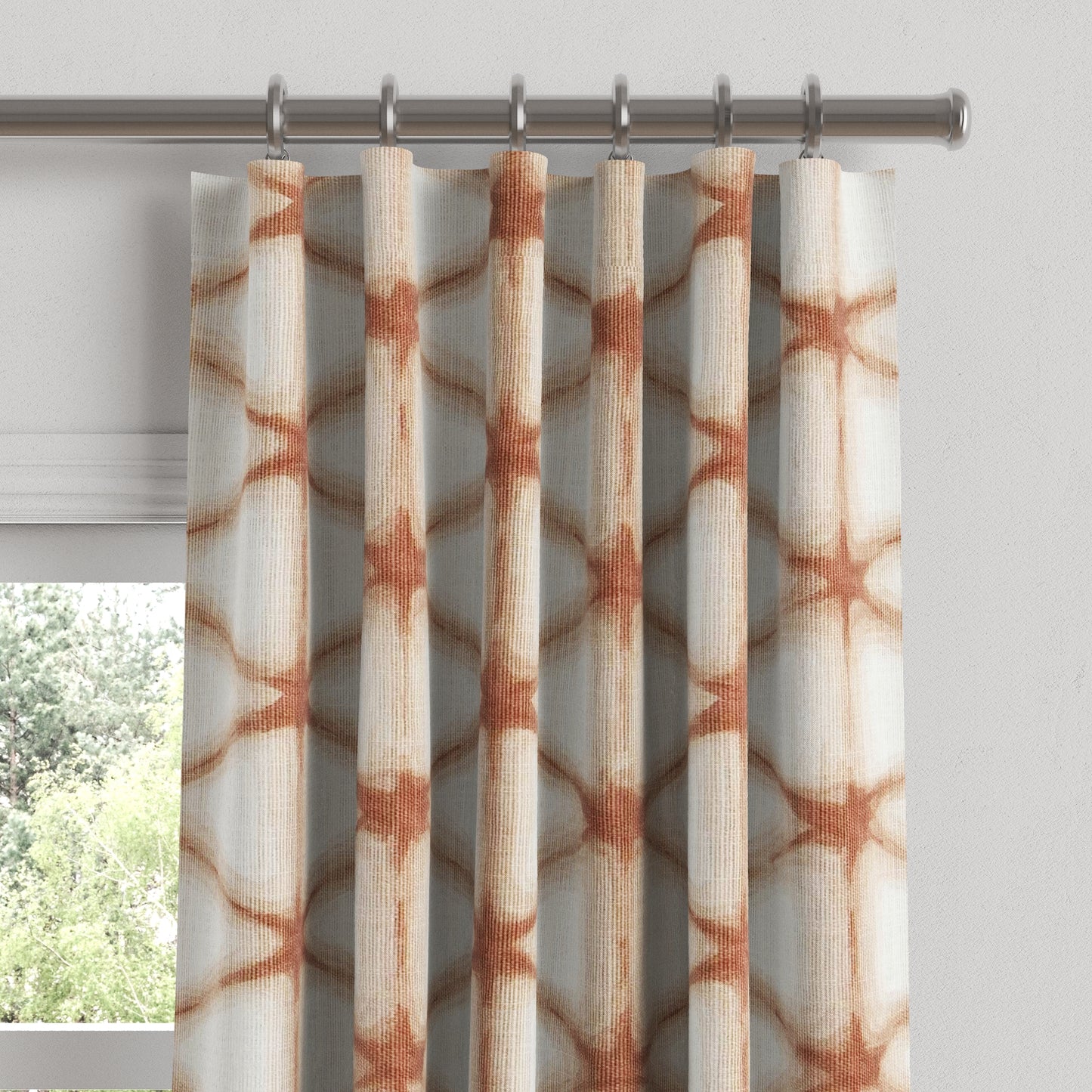 Convertible Drapery in Point Taken - Coral